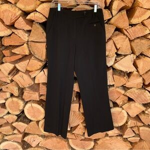 Women’s Size 10 Wide Leg Black Dress Pants Career Wear Business Casual Corporate
